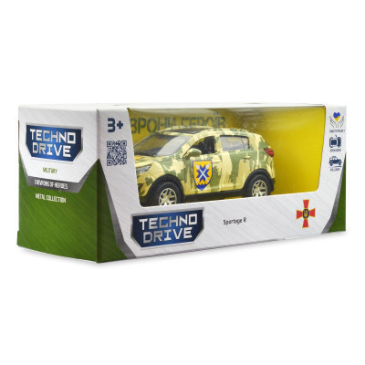 Машина TechnoDrive Автомодель серії Шеврони Героїв - Kia Sportage R - 56 ОМПБр (250362M)