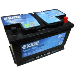 Акумулятор автомобільний EXIDE START-STOP AGM 80A (EK800)