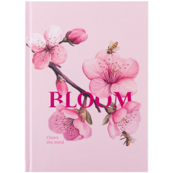 Книга записна Axent Bloom А5, 96 аркушів, клітинка, тверда обкладинка (8459-8-A)
