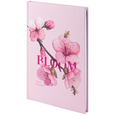 Книга записна Axent Bloom А5, 96 аркушів, клітинка, тверда обкладинка (8459-8-A)