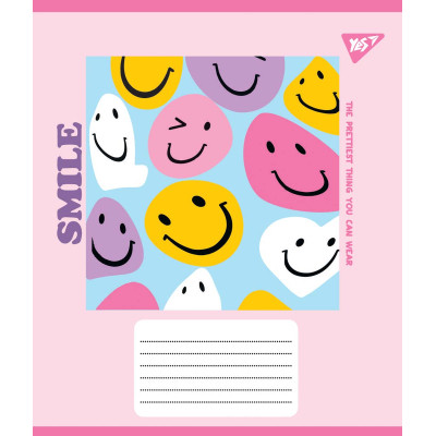 Зошит Yes А5 Smile 12 аркушів, лінія (766294)