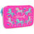 Пенал Cool For School з тисненням 1 відділення Фуксія (QT-5652-Rosered)