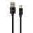 Дата кабель USB 2.0 AM to Type-C 1m nylon black Vinga (VCPDCTCNB1BK)