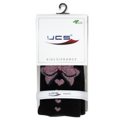 Колготки дитячі UCS Socks з бантом (M0C0301-2192-5G-black)