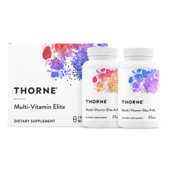 Мультивітамін Thorne Research Мультивітамін Еліт, Multi-Vitamin Elite A.M. &amp; PM, 2 баночки (THR-00653)