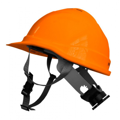 Каска захисна Neo Tools пластик ABS, пряжка для регулювання, помаранчева (97-225)