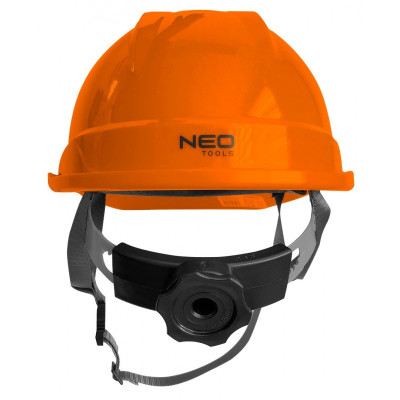 Каска захисна Neo Tools пластик ABS, пряжка для регулювання, помаранчева (97-225)