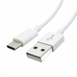 Дата кабель USB 2.0 AM to Type-C 1.0m white OEM Atcom (C001)