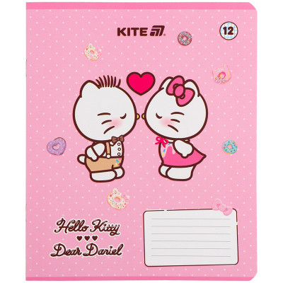 Зошит Kite Hello Kitty, 12 аркушів, клітинка (HK25-232-2)
