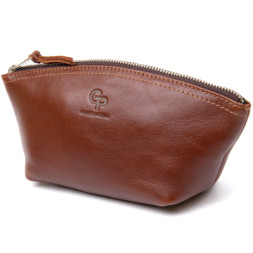 Косметичка Grande Pelle Зі шкіри Коричнева (11510)