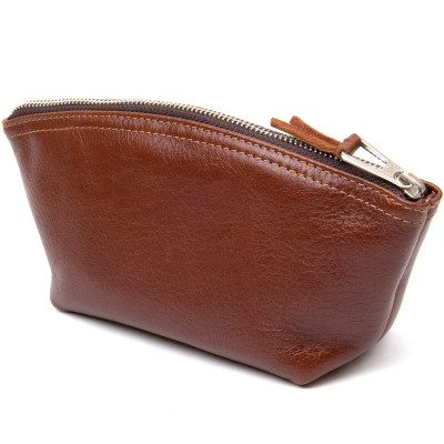 Косметичка Grande Pelle Зі шкіри Коричнева (11510)