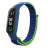 Ремінець до фітнес браслета Armorstandart нейлоновий для Xiaomi Mi Band 7/6/5/4 Blue/Green (ARM67844)