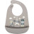 Слинявчик Canpol babies Bonjour Paris силіконовий з кишенькою беж (74/027_bei)