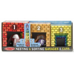 Розвиваюча іграшка Melissa&amp;Doug Набір блоків Автомобілі і гаражі (MD12435)