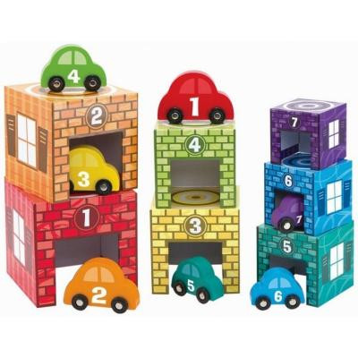 Розвиваюча іграшка Melissa&amp;Doug Набір блоків Автомобілі і гаражі (MD12435)