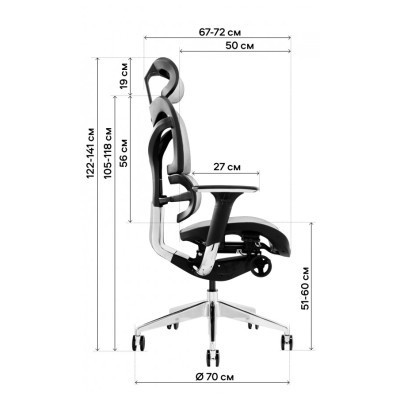Офісне крісло GT Racer X-702 Gray (X-702 Gray (W-70))