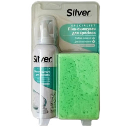 Піна для взуття Silver Очисник для кросівок 125 мл + Губка (8690757009399)