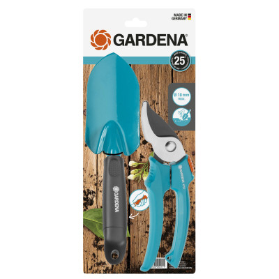 Набір інструментів Gardena садових Classic (секатор 18 мм + совок 8 см) (12201-20.000.00)