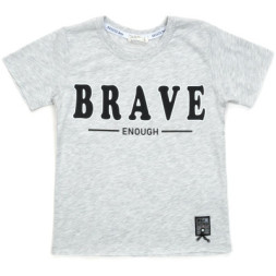 Футболка дитяча Breeze &quot;BRAVE&quot; (14351-128B-gray)