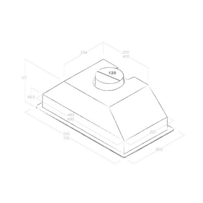 Витяжка кухонна Elica CT17 C IX/A/72