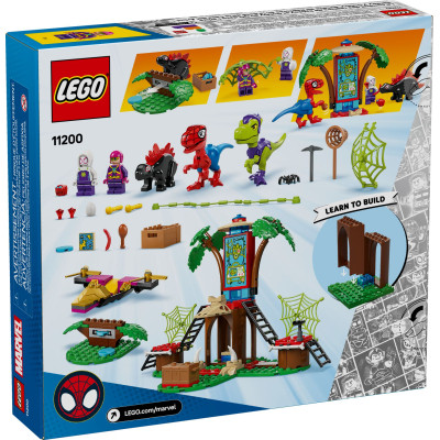 Конструктор LEGO Spidey Битва Павука та раптора Гоббі у штаб-будинку на дереві (11200)