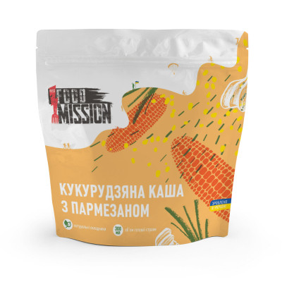 Їжа швидкого приготування Food Mission Каша кукурудзяна з пармезаном 100 г (fm.30351)