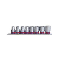 Набір головок KING TONY 1/2&quot;, шестигранних, 3/8&quot;-7/8&quot;, 8 шт. (4510SR)