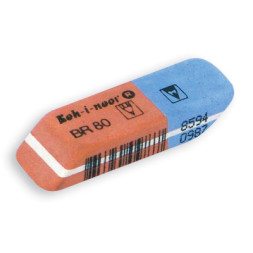 Гумка Koh-i-Noor комбінована BlueStar, 6521/80 (полібег 2 шт) (6521/80/2/P)