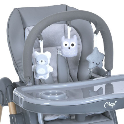 Стілець для годування El Camino ME 1115-W CRAFT gray (ME 1115-W gray)