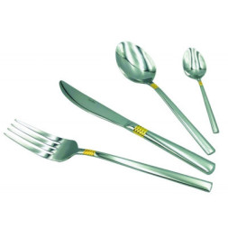 Набір столових приборів Con Brio Золотавий пасок 24 предмета (CB-3912)