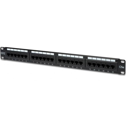 Патч-панель Digitus 19&quot; 1U 24 порта 5e UTP в сборе (DN-91524U)