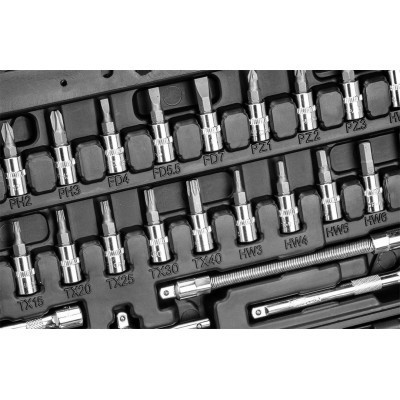 Набір інструментів Neo Tools 53шт, 1/4&quot;, CrV, кейс (10-006)