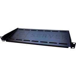 Полка 19&quot; Eserver 1U глуб. 350мм, цвет черный (PK-1U-350-B)