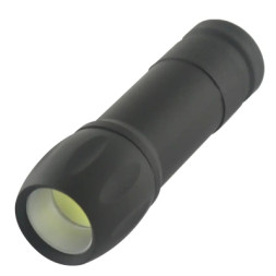 Ліхтар Quantum Smile black 3W COB 3xAAA 1шт/уп (QM-FL1046)