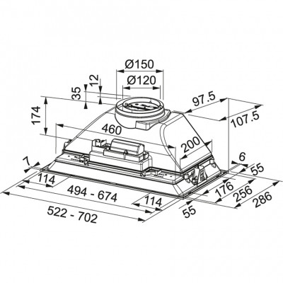 Витяжка кухонна Franke Inca Smart FBI 705 GR (305.0599.533)