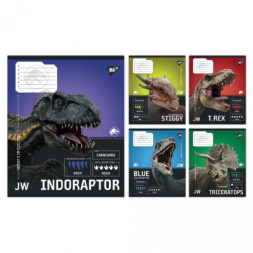 Зошит Yes JURASSIC WORLD Strength and Power А5 24 аркушів лінія (767669)
