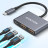 Концентратор Canyon hub DS-3 3in1 USB-C Dark Grey (CNS-TDS3)