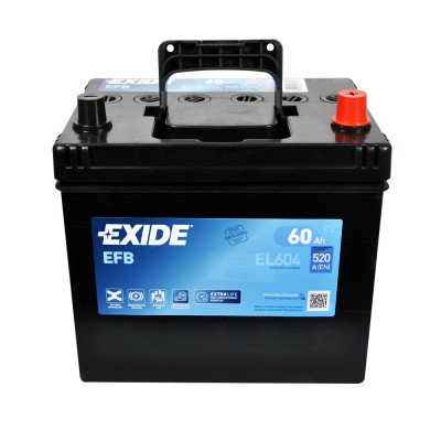 Акумулятор автомобільний EXIDE START-STOP EFB 60A (EL604)