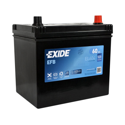 Акумулятор автомобільний EXIDE START-STOP EFB 60A (EL604)