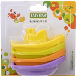 Іграшка для ванної Baby Team Човники 4 шт (8854)