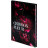 Книга записна Axent Crimson fleur А5, 96 аркушів, клітинка, тверда обкладинка (8459-4-A)