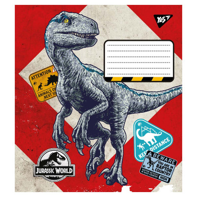 Зошит Yes А5 Jurassic world 18 аркушів, клітинка (766328)