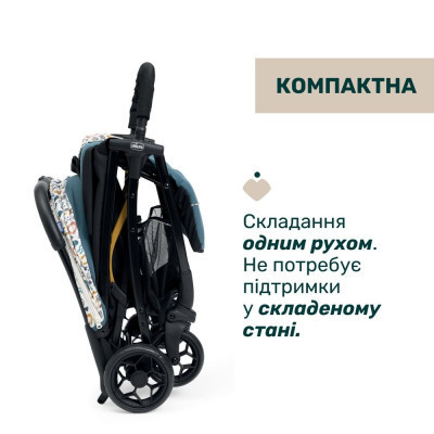 Коляска Chicco Glee Блакитна (8058664173600) (87068.78)
