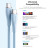 Дата кабель USB-C to USB-C 1.0m USB2.0 100W (20V/5A) Light Blue Silicone Vention (TAWSF)