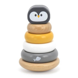 Розвиваюча іграшка Viga Toys PolarB дерев'яна пірамідка Пінгвінчик (44205)