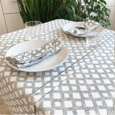 Скатертина Прованс Avantime Лофт Сірий 300х132 см (17303)