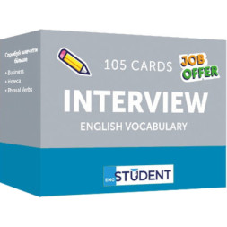 Навчальний набір English Student Картки для вивчення англійської мови Interview English Vocabulary, українська (591225969)