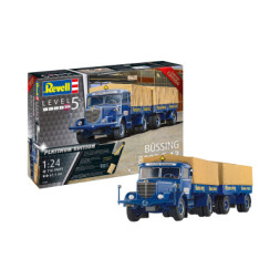 Збірна модель Revell Вантажна машина Büssing 8000 S13 з причепом рівень 5 масштаб 1:24 (RVL-07580)
