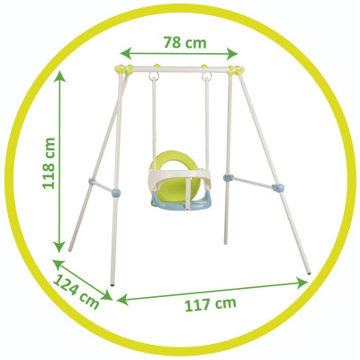 Гойдалка дитяча Smoby металева на опорах, 120 см (830304)