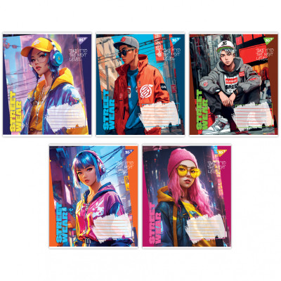 Зошит Yes Street wear А5 36 аркушів клітинка (767071)